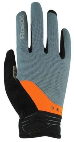 Roeckl Mori Langfinger MTB Fahrradhandschuh - Grey/fluo Orange