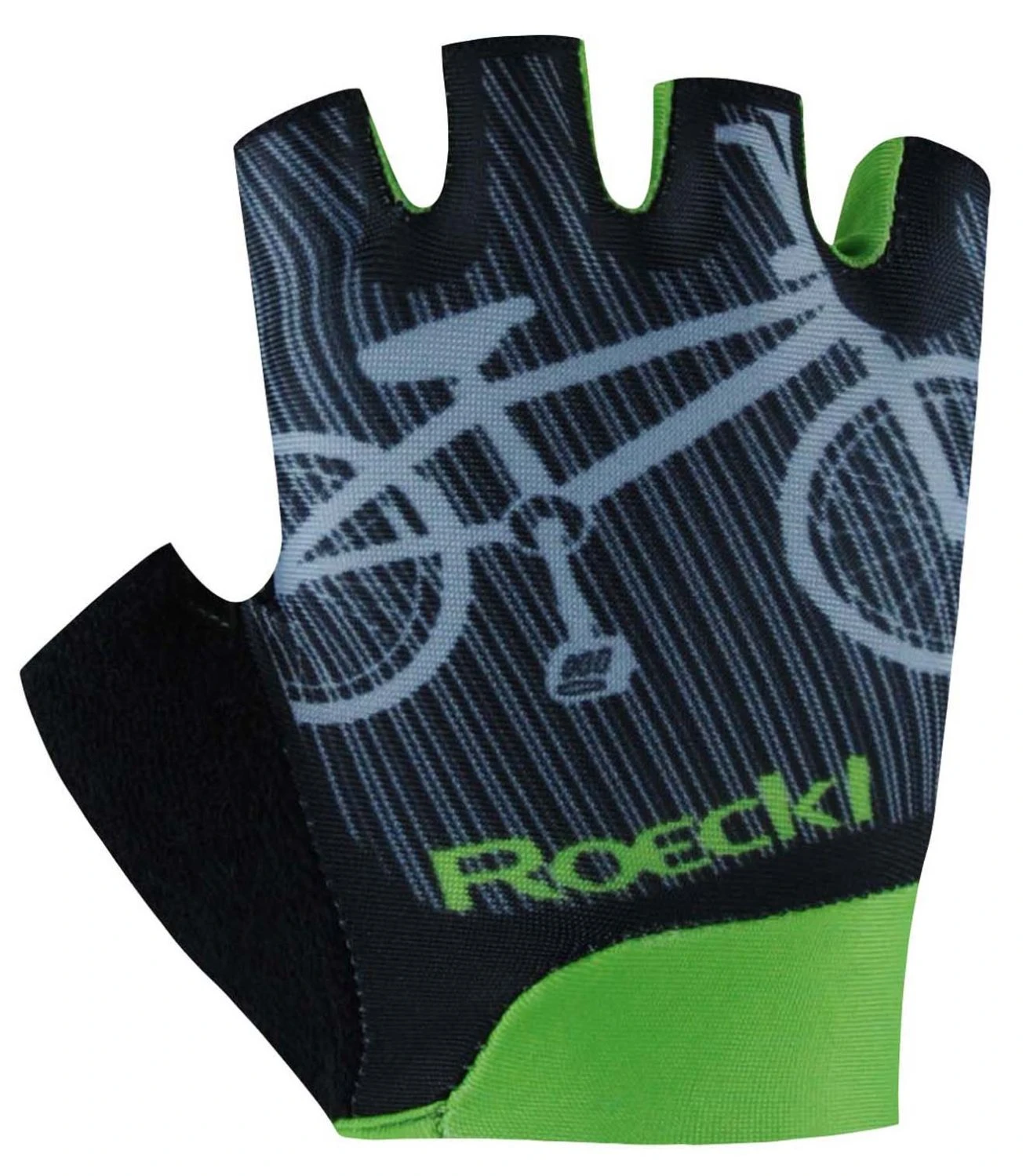 Roeckl Trapani Kinder Fahrradhandschuh - Black Shadow