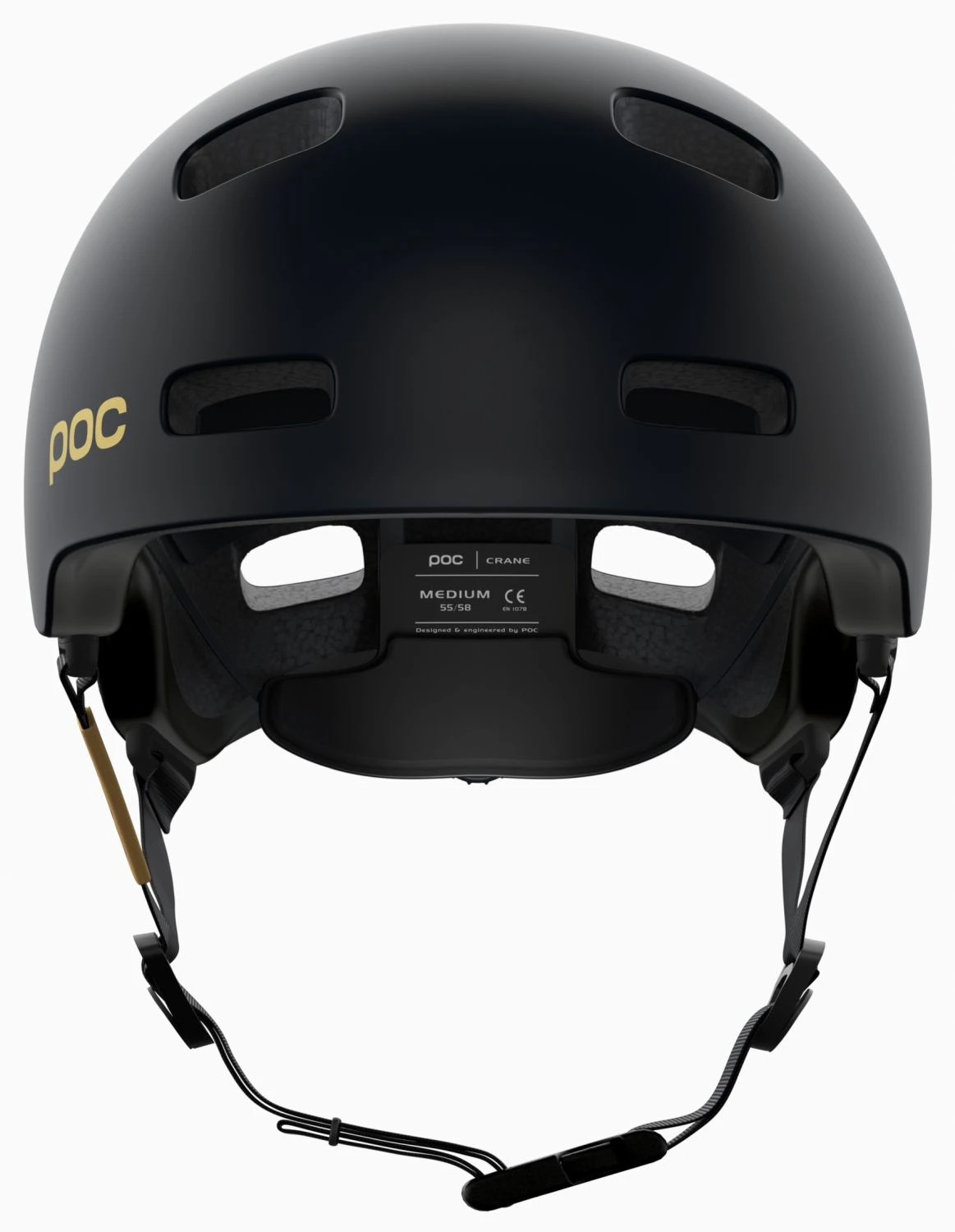 POC Crane MIPS Fabio Ed. Fahrradhelm - Uranium Black Matt / Gold - Image 3