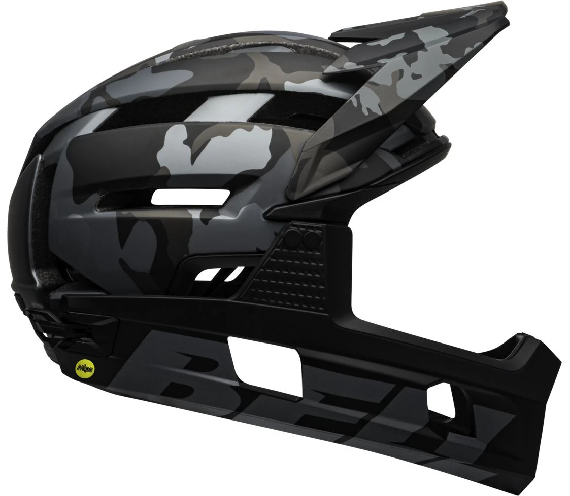 Bell Super Air R Spherical MIPS Downhill/BMX Race Helm- Mat/gloss Black Camo - Image 5
