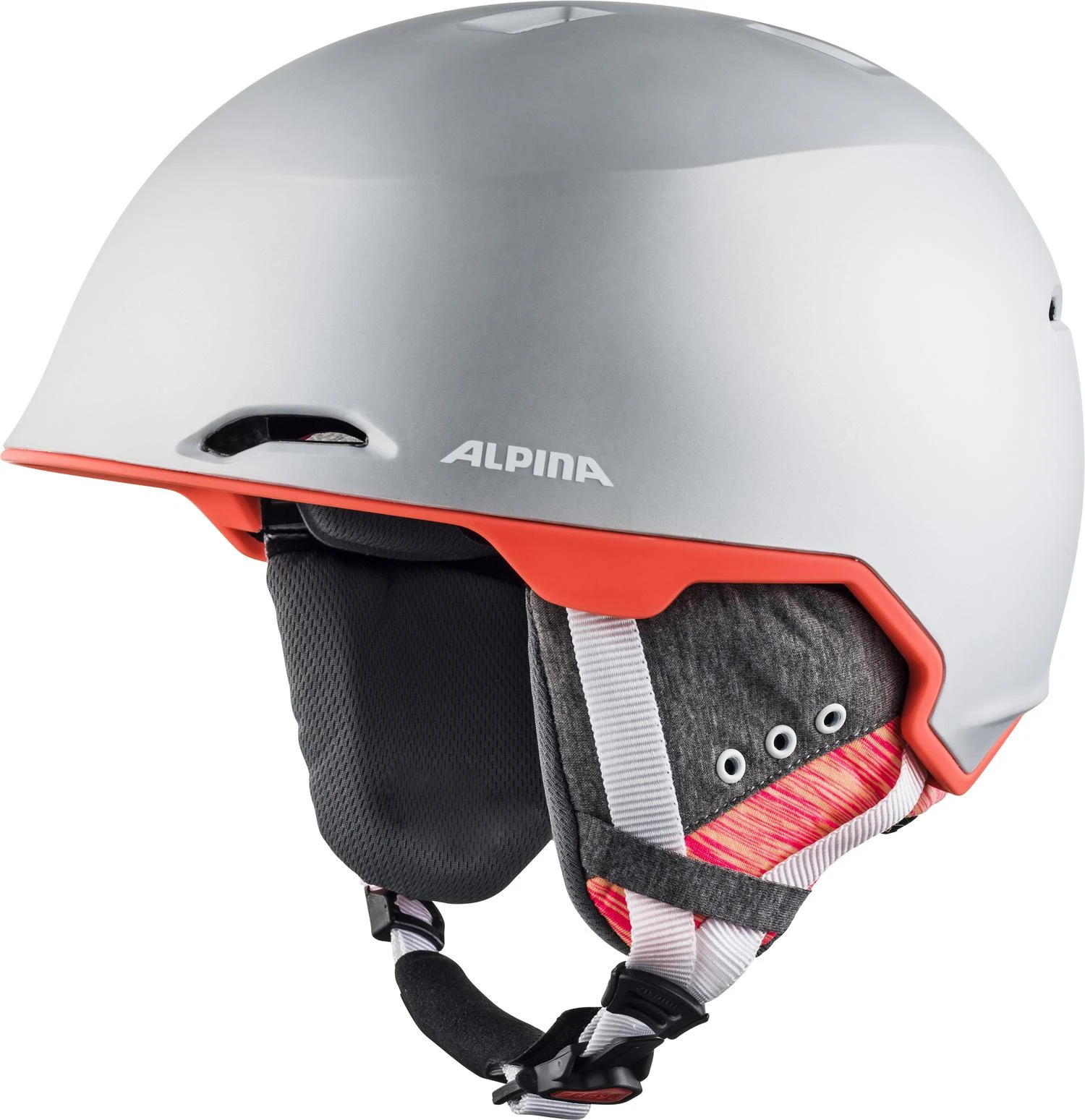 Alpina MAROI Skihelm - Silver-flamingo Matt