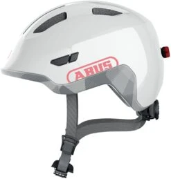 ABUS Smiley 3.0 ACE LED Kinder-Fahrradhelm - White Shiny