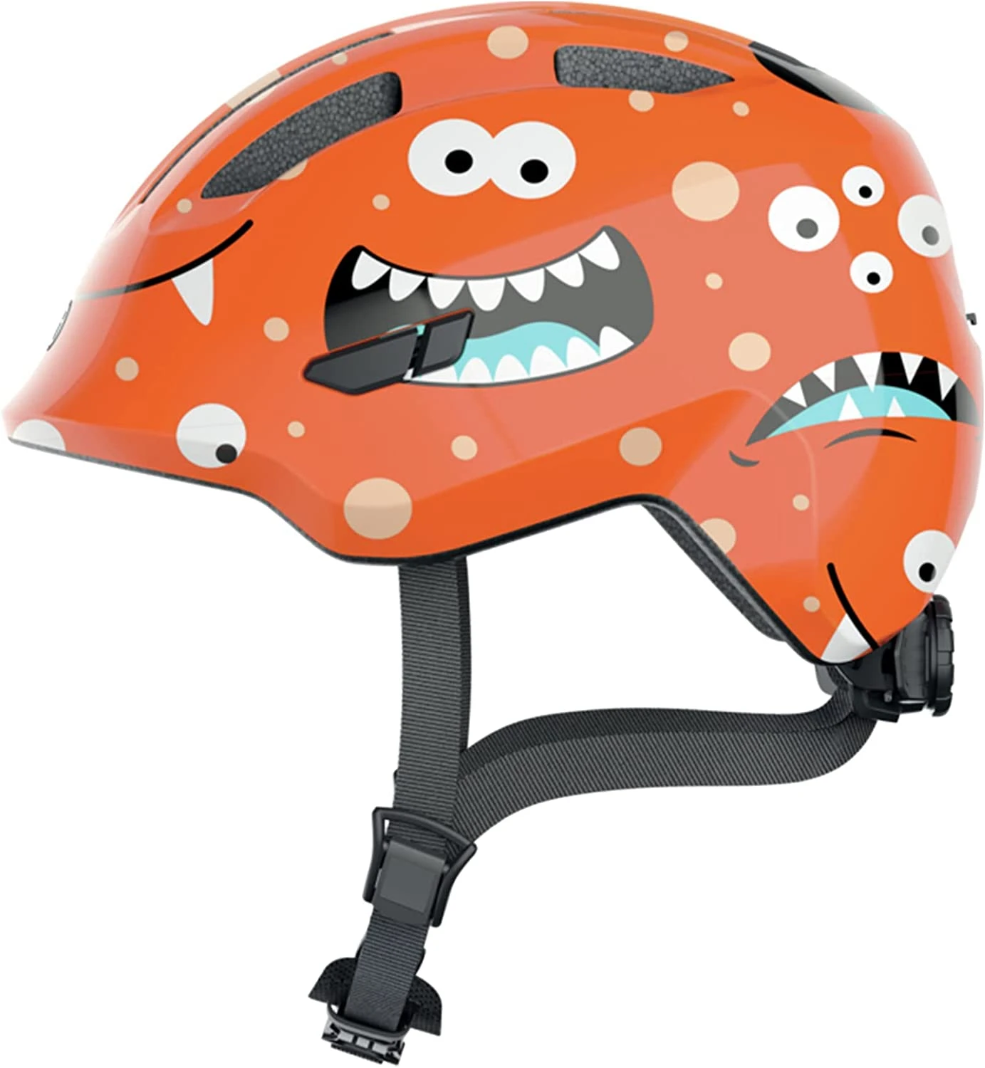 ABUS Smiley 3.0 Kinder-Fahrradhelm - Orange Monster