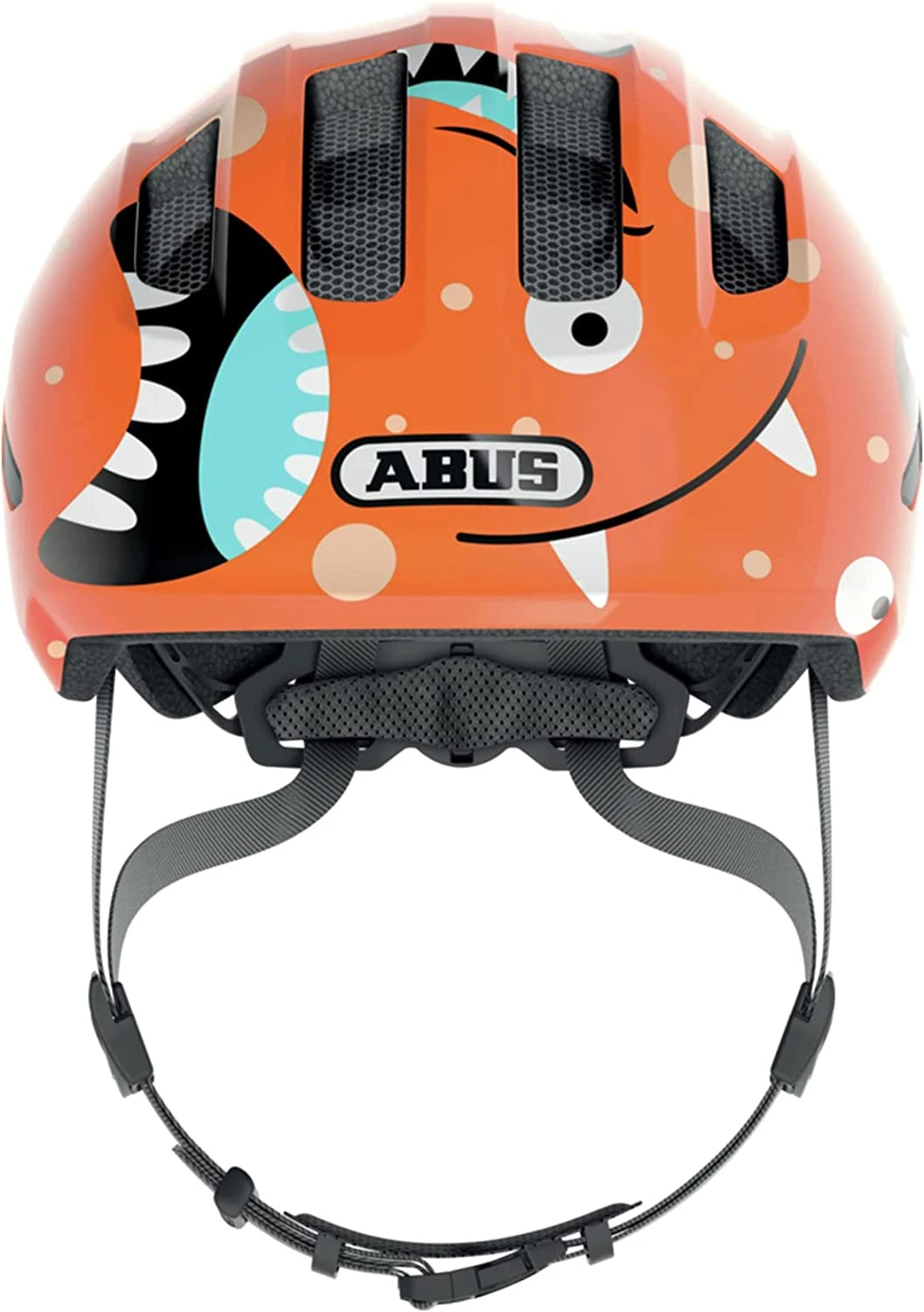 ABUS Smiley 3.0 Kinder-Fahrradhelm - Orange Monster - Image 2