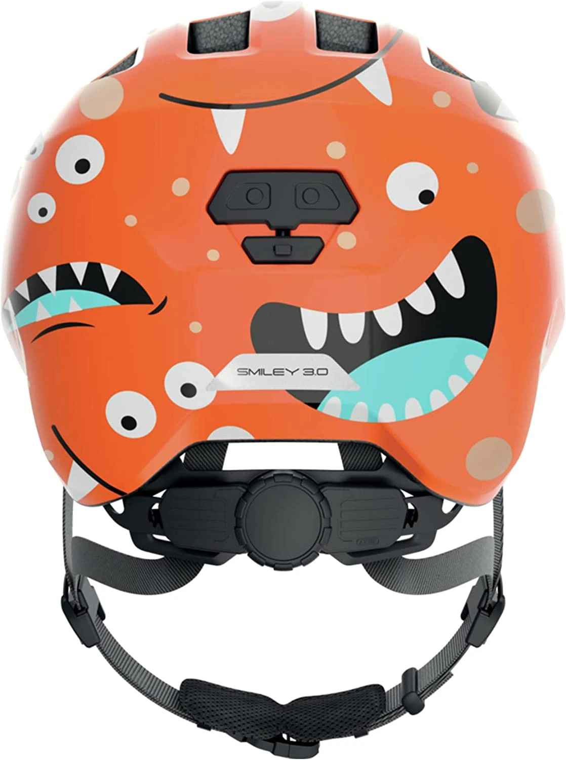 ABUS Smiley 3.0 Kinder-Fahrradhelm - Orange Monster - Image 3