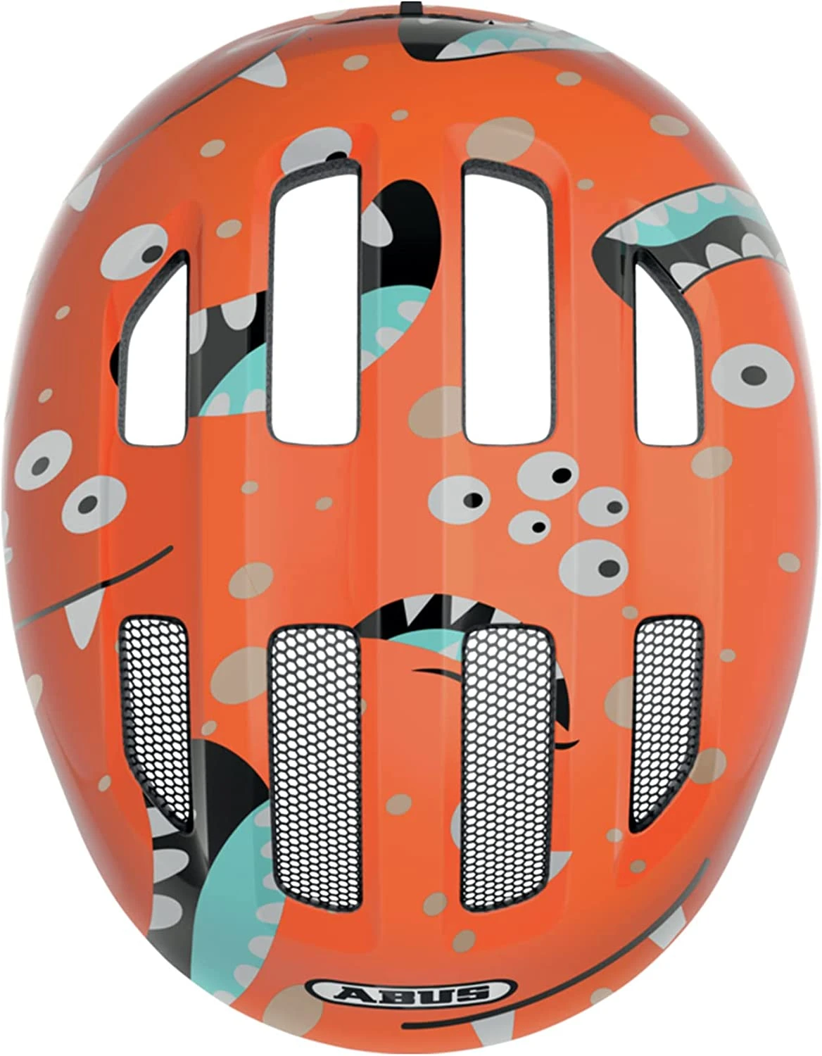 ABUS Smiley 3.0 Kinder-Fahrradhelm - Orange Monster - Image 4
