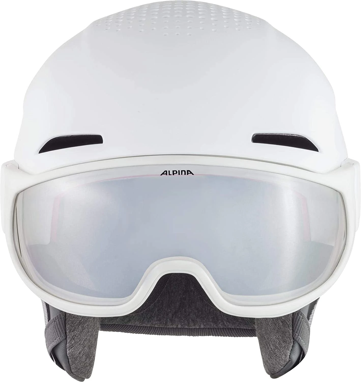 Alpina ALTO V Visier Skihelm - White Mat - Image 2