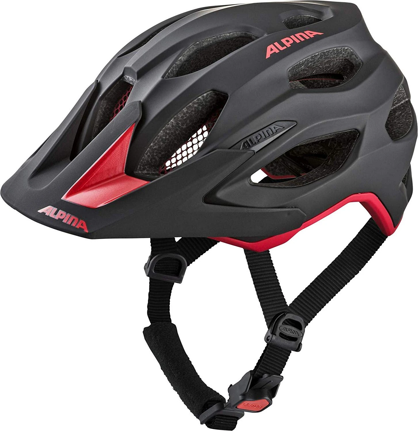 Alpina Carapax 2.0 Mountainbike Helm - Black Red