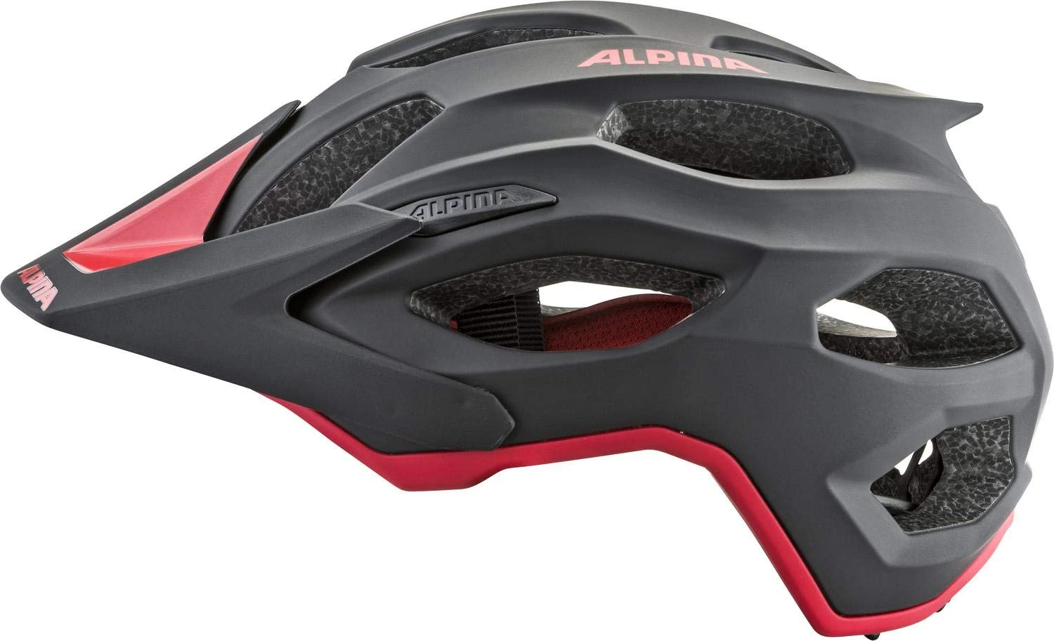 Alpina Carapax 2.0 Mountainbike Helm - Black Red - Image 3