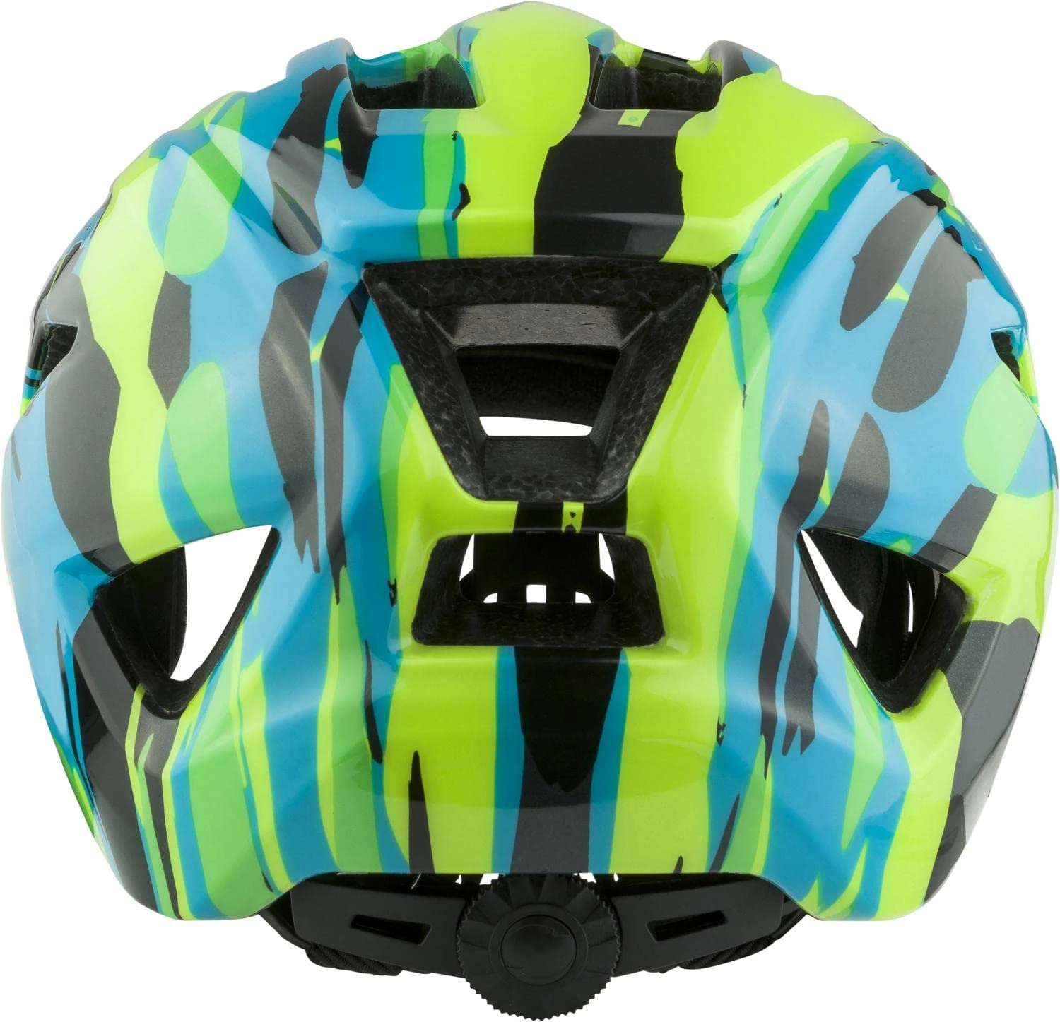 Alpina Pico Kinder Fahrradhelm - Neon Green-blue-gloss (glänzend) - Image 3
