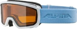 Alpina Scarabeo Jr. Kinder-Skibrille - White Skyblue Mat