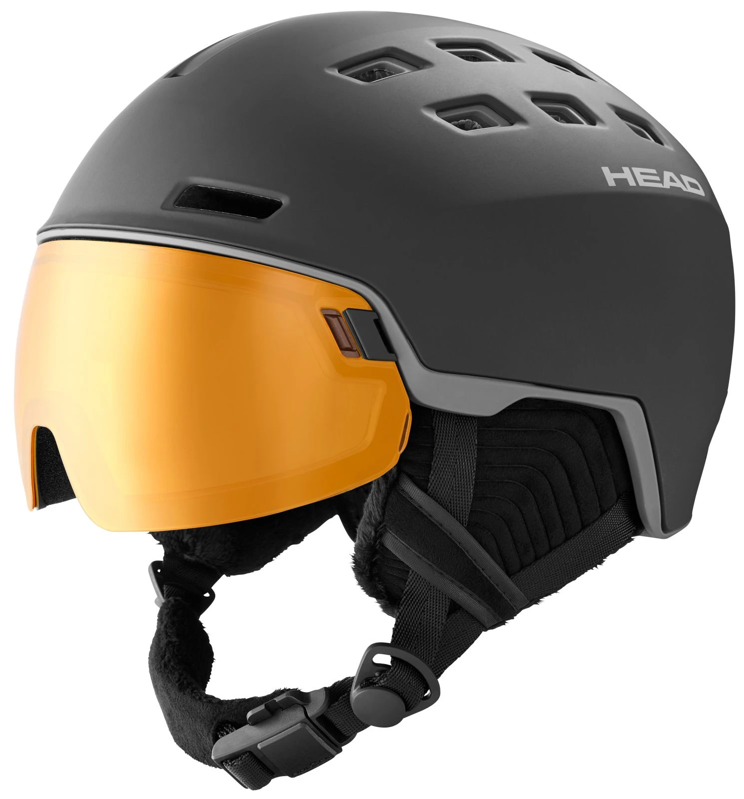 HEAD RADAR POLA Visier-Skihelm - Black Mat