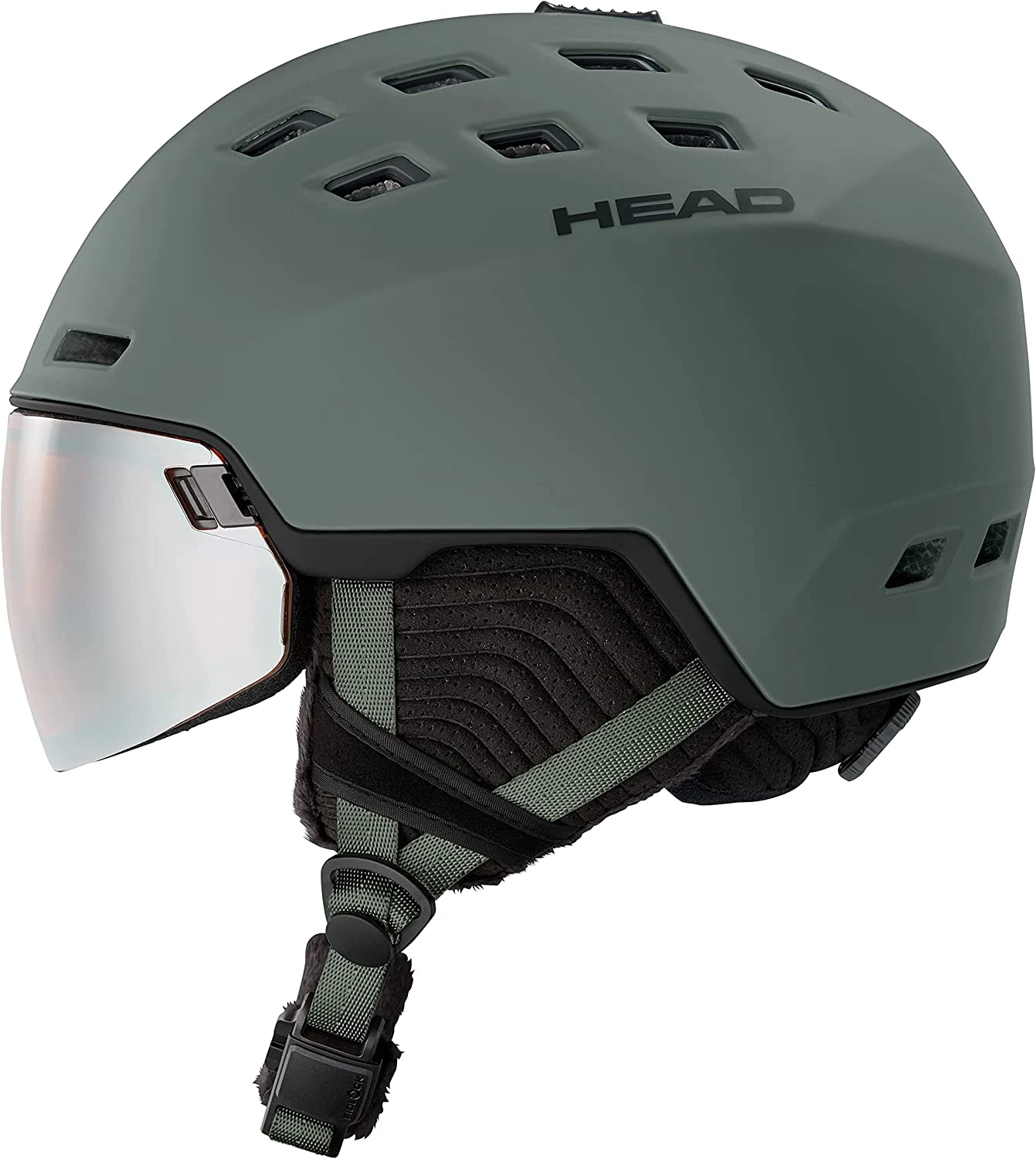 HEAD RADAR Visier-Skihelm - Nightgreen Mat - Image 3