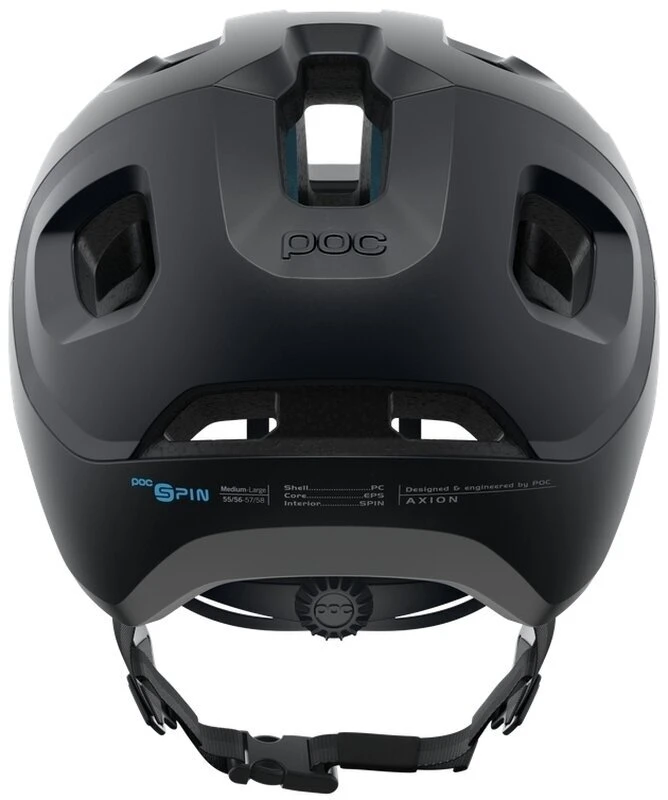 POC Axion Spin MTB-Fahrradhelm-Helm - Uranium Black Matt - Image 4