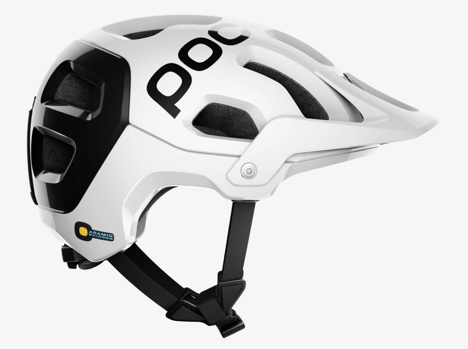 POC Tectal Race Spin Mountainbike-Helm - Hydrogen White/Uranium Black - Image 4