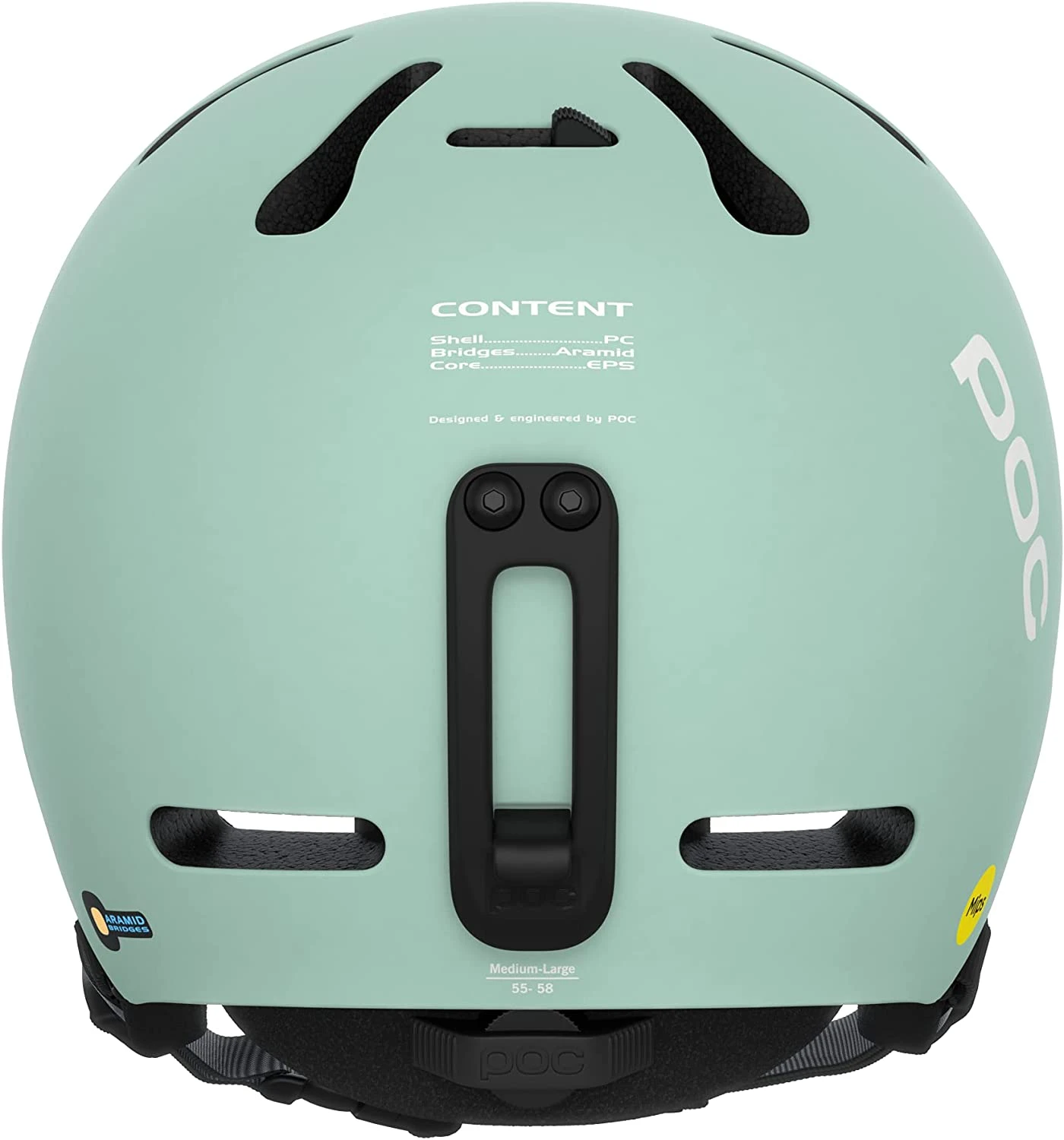 POC Fornix MIPS Skihelm - Apophyllite Green Matt - Image 3