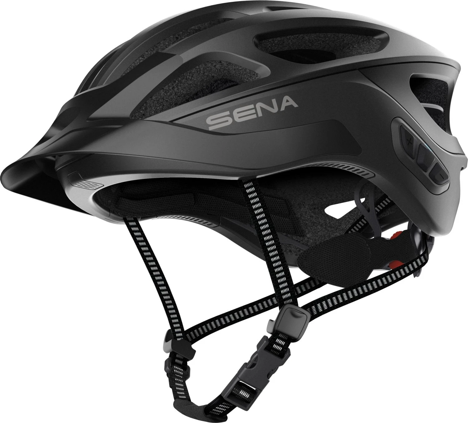 SENA R1 EVO Smarter Fahrradhelm - Matt Black - Image 7