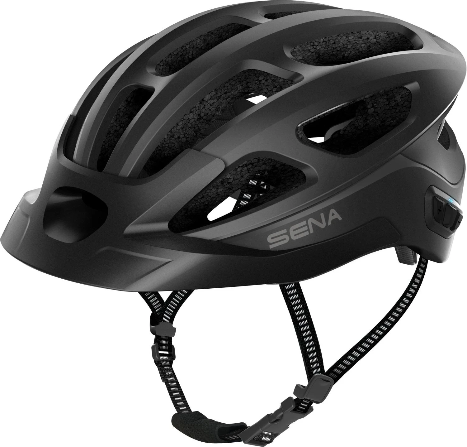 SENA R1 EVO Smarter Fahrradhelm - Matt Black - Image 8