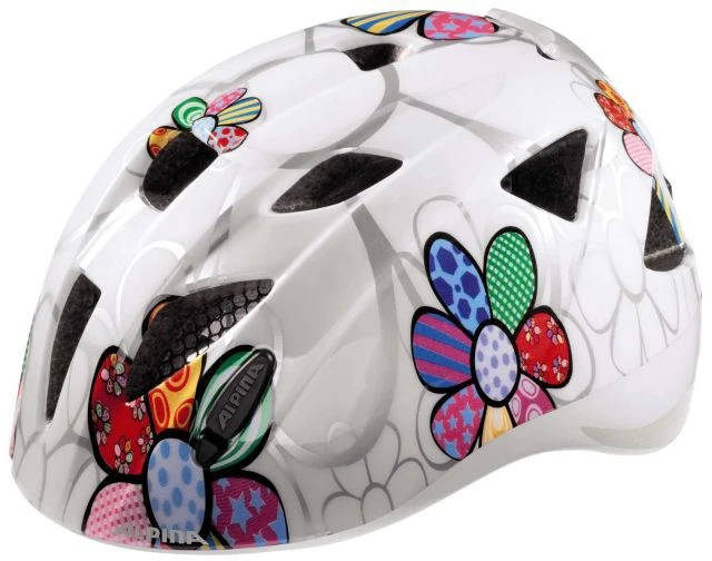 Alpina Ximo FLASH Kinder Fahrradhelm - White Flower