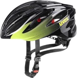 Uvex Boss Race Rennradhelm - Black - Lime