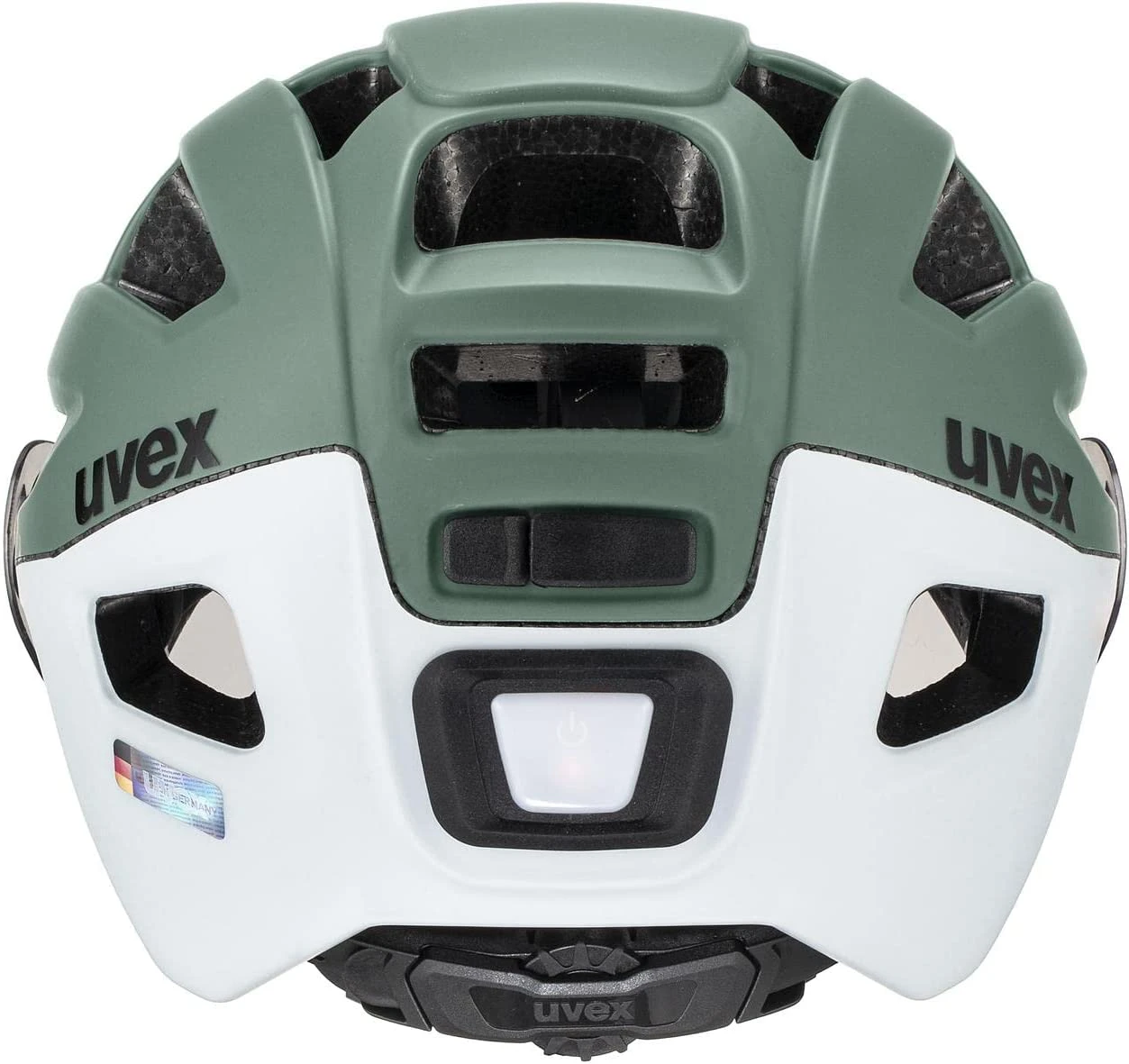 Uvex Finale Visor Vario Visier Fahrradhelm - Moss Green-cloud Matt - Image 4