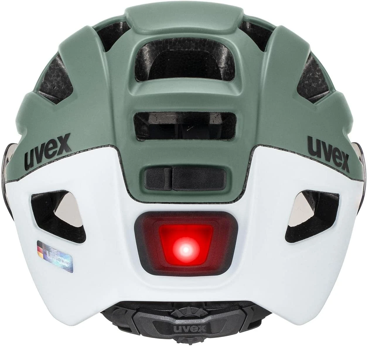 Uvex Finale Visor Vario Visier Fahrradhelm - Moss Green-cloud Matt - Image 5