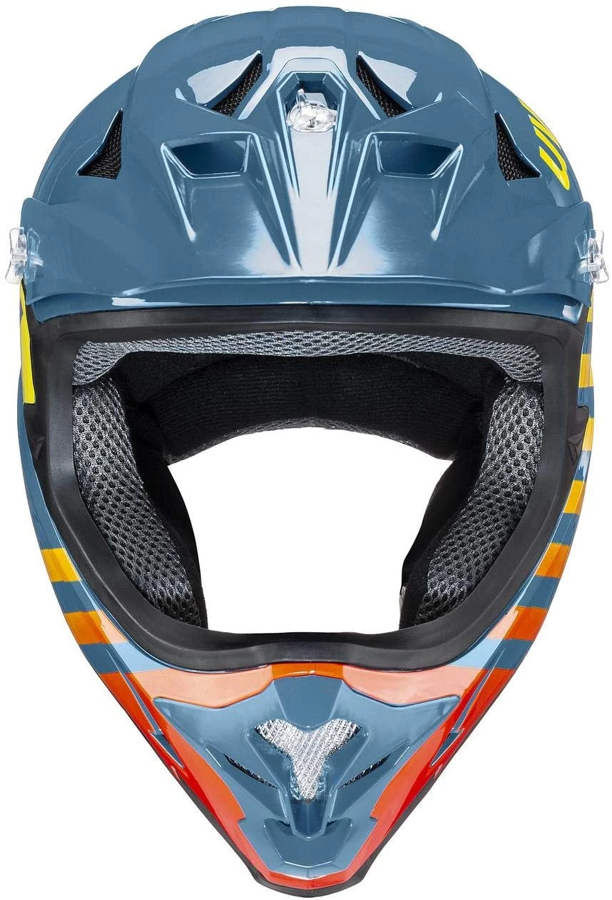 Uvex HLMT 10 Bike Full Face Helm - Blue Fire - Image 2