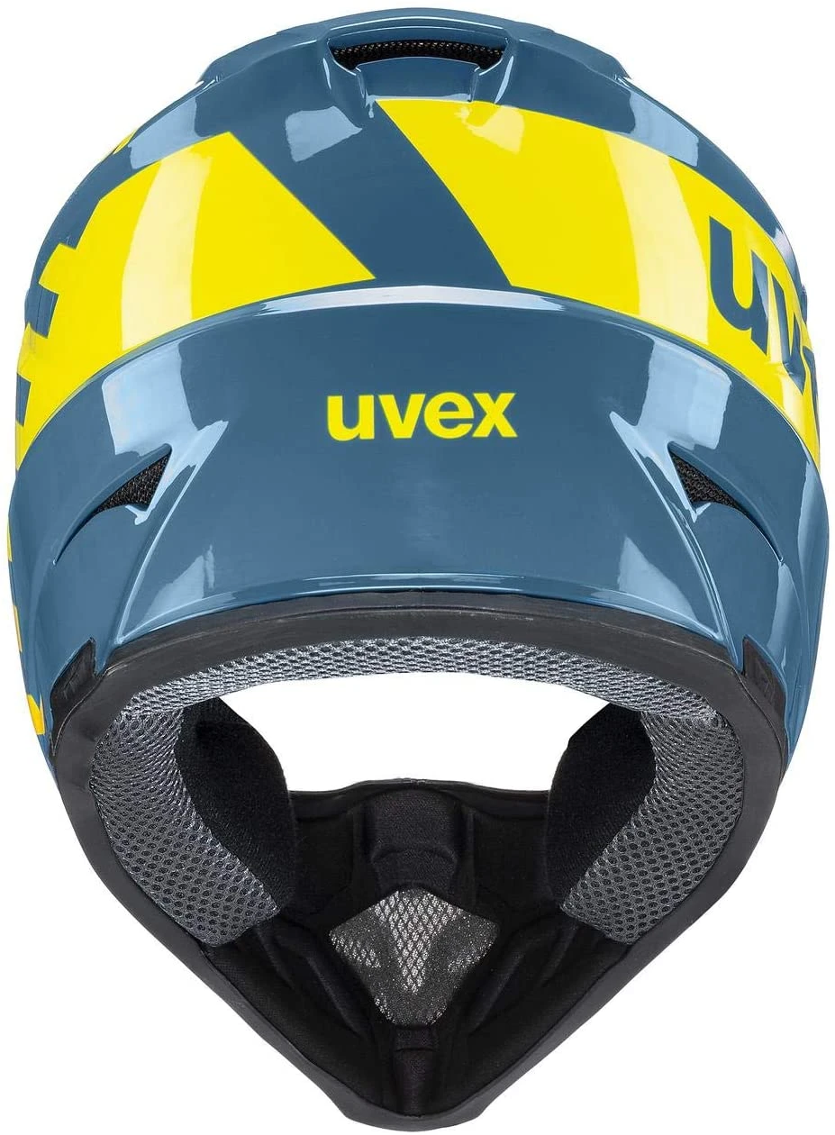 Uvex HLMT 10 Bike Full Face Helm - Blue Fire - Image 3
