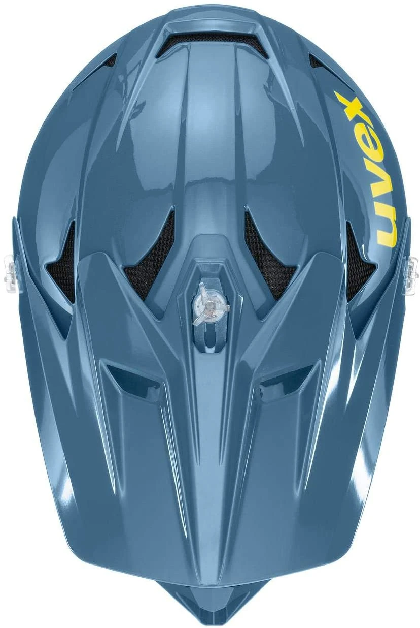 Uvex HLMT 10 Bike Full Face Helm - Blue Fire - Image 4