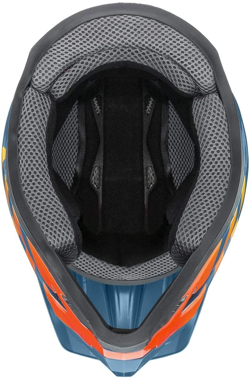 Uvex HLMT 10 Bike Full Face Helm - Blue Fire - Image 5