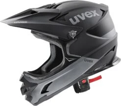 Uvex HLMT 10 Bike Full Face Helm - Black Grey Matt