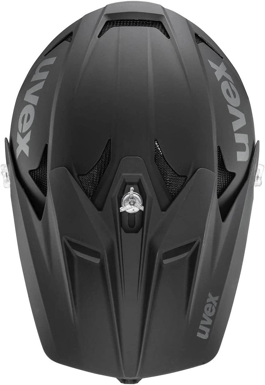 Uvex HLMT 10 Bike Full Face Helm - Black Grey Matt - Image 5