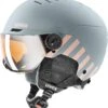 Uvex Rocket Jr. Visor Visier Kinder-Skihelm - Vis Rhino-blush Mat