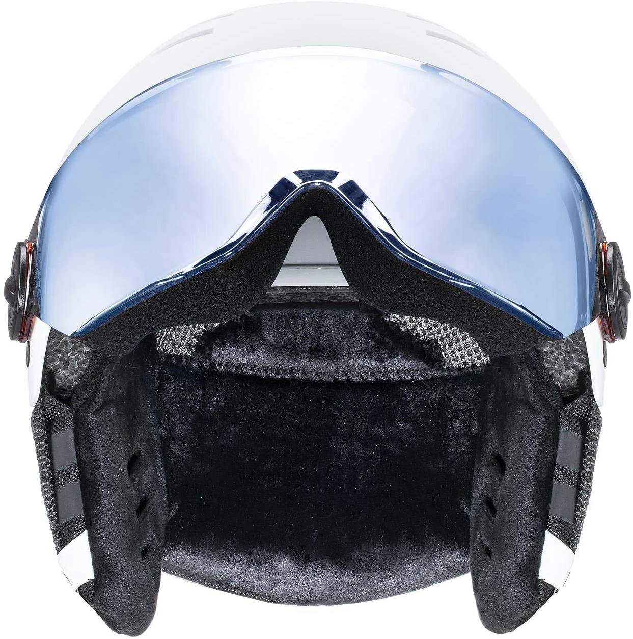 Uvex Rocket Jr. Visor Visier Kinder-Skihelm - White Black Mat - Image 3