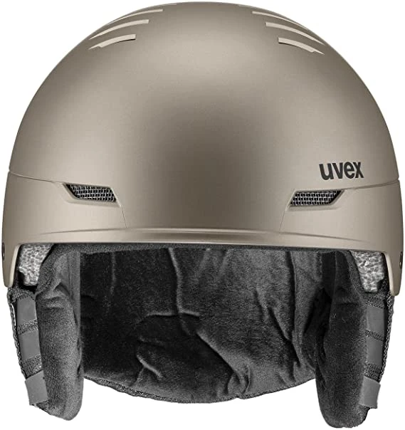 Uvex Wanted Skihelm - Soft Gold-silver Stripes Mat - Image 2