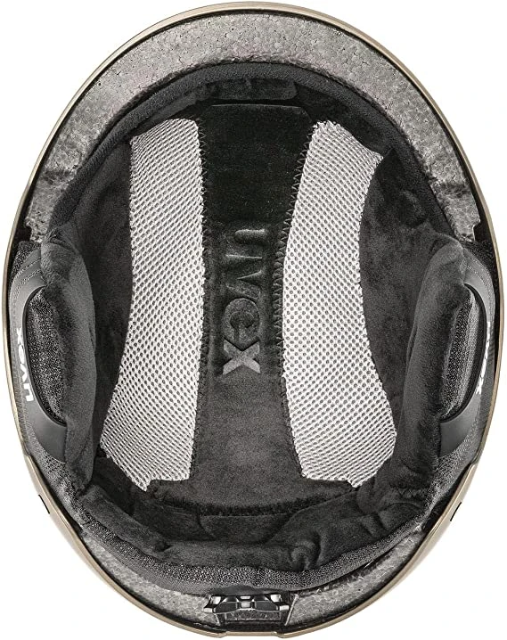 Uvex Wanted Skihelm - Soft Gold-silver Stripes Mat - Image 4